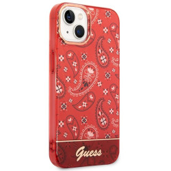 Guess GUHCP14MHGBNHR Hardcase Bandana Paisley for iPhone 14 Plus / 15 Plus 6.7" / red