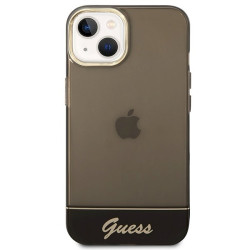 Guess GUHCP14MHGCOK Hardcase Translucent for iPhone 14 Plus / 15 Plus 6.7" / black