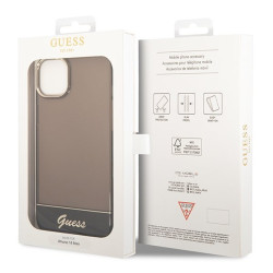 Guess GUHCP14MHGCOK Hardcase Translucent for iPhone 14 Plus / 15 Plus 6.7" / black