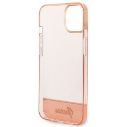 Guess GUHCP14MHGCOP Hardcase Translucent for iPhone 14 Plus / 15 Plus 6.7" / pink