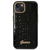 Guess GUHCP14MHGCRHK Croco Collection Hardcase for iPhone 14 Plus / 15 Plus 6.7" / black