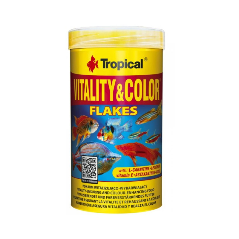Tropical Vitality&Color spalvas ryškinantis pašaras žuvims 1000 ml
