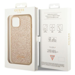 Guess GUHCP14MHGGSHD Glitter Script Hardcase for iPhone 14 Plus/15 Plus 6.7" / gold