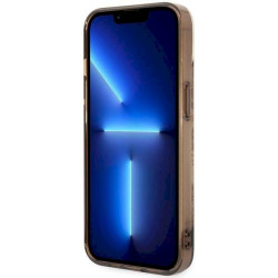Guess GUHCP14MHGPLHC Porcelain Collection Hardcase for iPhone 14 Plus / 15 Plus 6.7" / ochre