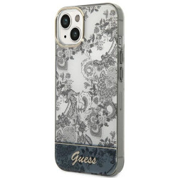 Guess GUHCP14MHGPLHG Porcelain Collection Hardcase for iPhone 14 Plus / 15 Plus 6.7" / grey