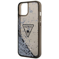 Guess GUHCP14MLFCTPK Liquid Glitter Palm Collecti Hardcase for iPhone 14 Plus/15 Plus 6.7" / black