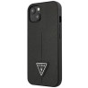 Guess GUHCP14MPSATLK Hardcase Saffiano Triangle Logo for iPhone 14 Plus/15 Plus 6.7" / black