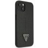 Guess GUHCP14MPSATLK Hardcase Saffiano Triangle Logo for iPhone 14 Plus/15 Plus 6.7" / black