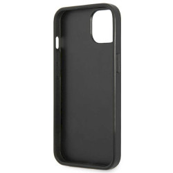 Guess GUHCP14MPSATLK Hardcase Saffiano Triangle Logo for iPhone 14 Plus/15 Plus 6.7" / black
