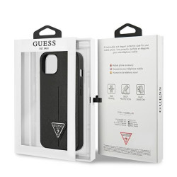 Guess GUHCP14MPSATLK Hardcase Saffiano Triangle Logo for iPhone 14 Plus/15 Plus 6.7" / black