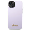 Guess GUHCP14MSLSMU Silicone Vintage Gold Lo Hardcase for iPhone 14 Plus / 15 Plus 6.7" / purple