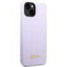 Guess GUHCP14MSLSMU Silicone Vintage Gold Lo Hardcase for iPhone 14 Plus / 15 Plus 6.7" / purple