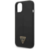 Guess GUHCP14MSLTGK Silicone Triangle Hardcase for iPhone 14 Plus / 15 Plus 6.7" / black