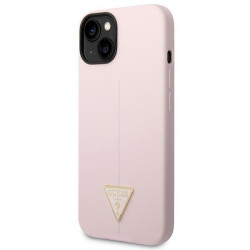 Guess GUHCP14MSLTGU Silicone Triangle Hardcase for iPhone 14 Plus / 15 Plus 6.7" / purple