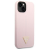 Guess GUHCP14MSLTGU Silicone Triangle Hardcase for iPhone 14 Plus / 15 Plus 6.7" / purple