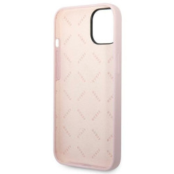 Guess GUHCP14MSLTGU Silicone Triangle Hardcase for iPhone 14 Plus / 15 Plus 6.7" / purple