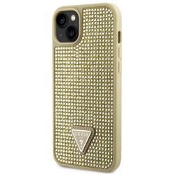 Guess GUHCP14SHDGTPD Hardcase Rhinestone Triangle for iPhone 14 / 15 / 13 6.1" / gold
