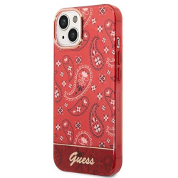 Guess GUHCP14SHGBNHR Hardcase Bandana Paisley for iPhone 14 / 15 / 13 6.1" / red