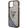 Guess GUHCP14SLFCTPK Liquid Glitter Palm Collection hardcase for iPhone 14 / 15 / 13 6.1" / black