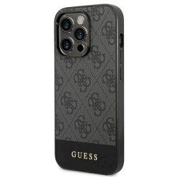 Guess GUHCP14XG4GLGR 4G Stripe Collection Hard Case for iPhone 14 Pro Max 6,7" / grey
