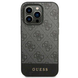 Guess GUHCP14XG4GLGR 4G Stripe Collection Hard Case for iPhone 14 Pro Max 6,7" / grey