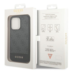 Guess GUHCP14XG4GLGR 4G Stripe Collection Hard Case for iPhone 14 Pro Max 6,7" / grey