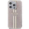 Guess GUHCP14XH4PSEGP iPhone 14 Pro Max 6.7" pink hardcase IML 4G Gold Stripe
