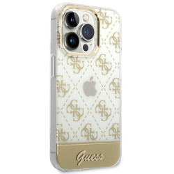Guess GUHCP14XHG4MHG Hardcase 4G Pattern Script for iPhone 14 Pro Max 6,7" / gold