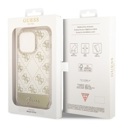 Guess GUHCP14XHG4MHG Hardcase 4G Pattern Script for iPhone 14 Pro Max 6,7" / gold