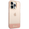 Guess GUHCP14XHGCOP Hardcase for iPhone 14 Pro Max 6,7" / pink translucent