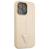 Guess GUHCP14XPSATLE Saffiano Triangle Logo Hardcase for iPhone 14 Pro Max 6,7" / beige