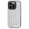 Guess GUHCP14XPSFDGSS Sequin Script Metal Hardcase for iPhone 14 Pro Max 6.7" / silver