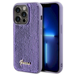 Guess GUHCP14XPSFDGSU Hardcase Sequin Script Metal for iPhone 14 Pro Max 6.7" / purple