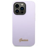 Guess GUHCP14XSLSMU Silicone Vintage Gold Logo Hardcase for iPhone 14 Pro Max 6,7" / purple