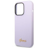 Guess GUHCP14XSLSMU Silicone Vintage Gold Logo Hardcase for iPhone 14 Pro Max 6,7" / purple
