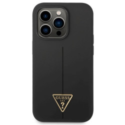 Guess GUHCP14XSLTGK Silicone Triangle Hardcase for iPhone 14 Pro Max 6,7" / black