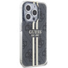 Guess GUHCP15LH4PSEGK Hardcase IML 4G Gold Stripe for iPhone 15 Pro 6.1" / black