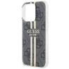 Guess GUHCP15LH4PSEGK Hardcase IML 4G Gold Stripe for iPhone 15 Pro 6.1" / black