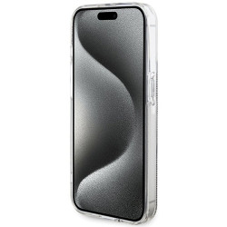 Guess GUHCP15LH4PSEGW Hardcase IML 4G Gold Stripe for iPhone 15 Pro 6.1" / brown