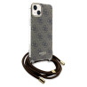 Guess GUHCP15SHC4SEW Crossbody Cord 4G Print for iPhone 15 / 14 / 13 6.1" / brown