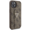 Guess GUHCP15SPGS4TDW Hardcase Grip Stand 4G Triangle Strass for iPhone 15 / 14 / 13 6.1" / brown
