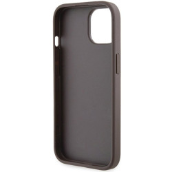 Guess GUHCP15SPGS4TDW Hardcase Grip Stand 4G Triangle Strass for iPhone 15 / 14 / 13 6.1" / brown