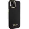Guess GUHCP15SSMBSLK Hardcase Silicone Script Metal Logo & Fram for iPhone 15 / 14 / 13 6.1" / black
