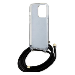 Guess GUHCP15XHC4SEK Crossbody Cord 4G Print Hardcase for iPhone 15 Pro Max 6.7" / black