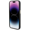 Guess GUHCP15XM4DGPK Silicone Logo Strass 4G Hardcase for iPhone 15 Pro Max 6.7" / black