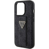 Guess GUHCP15XPGS4TDK Grip Stand 4G Triangle Strass Hardcase for iPhone 15 Pro Max 6.7" / black