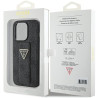 Guess GUHCP15XPGS4TDK Grip Stand 4G Triangle Strass Hardcase for iPhone 15 Pro Max 6.7" / black