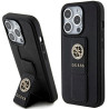 Guess GUHCP15XPGSSADK Grip Stand 4G Saffiano Strass for iPhone 15 Pro Max 6.7" / black