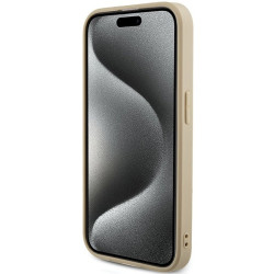 Guess GUHCP15XPSAIRSD Saffiano Iridescent Script Hardcase for iPhone 15 Pro Max 6.7" / gold