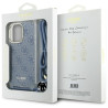 Guess GUHCP16LHC4SEB iPhone 16 Pro 6.3" blue hardcase Crossbody Cord 4G Print